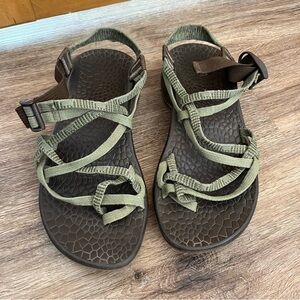 Chacos Green Double Strap Sandals